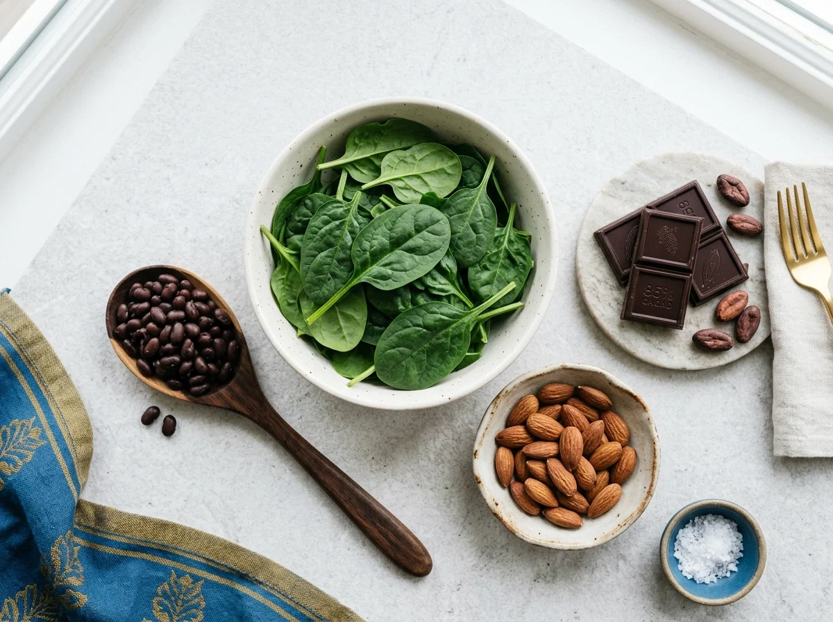 Magnesiumrijke voedingsmiddelen voor food supplement voor actieve mannen